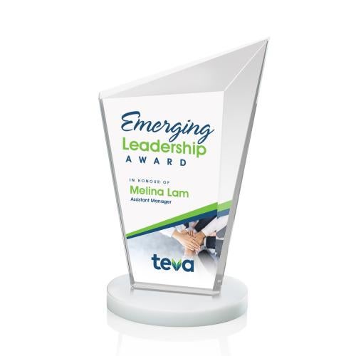 Recognition Awards - Crystal Awards - Wiltshire VividPrint&trade; Award - White