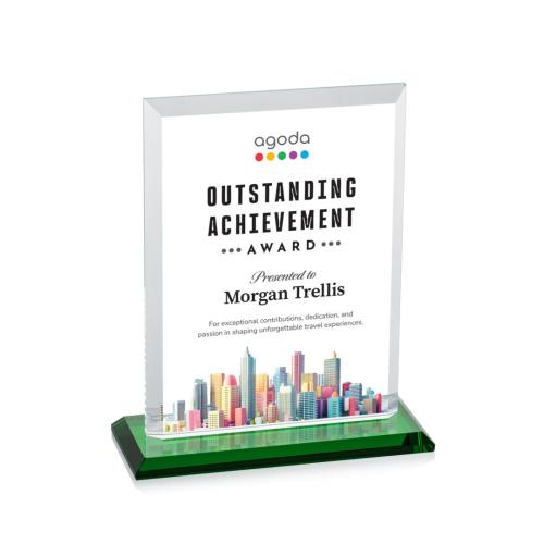 Recognition Awards - Crystal Awards - Denison VividPrint™ Award - Green