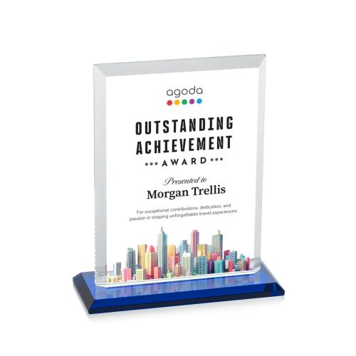 Recognition Awards - Crystal Awards - Denison VividPrint&trade; Award - Blue
