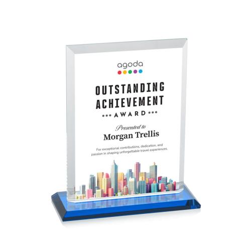 Recognition Awards - Crystal Awards - Denison VividPrint™ Award - Sky Blue