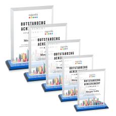 Denison VividPrint Award - Sky Blue - Glass Awards