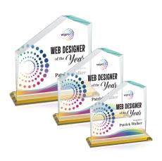 Fairmont VividPrint Award - Amber - Glass Awards