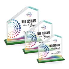 Fairmont VividPrint Award - Green - Recognition Awards