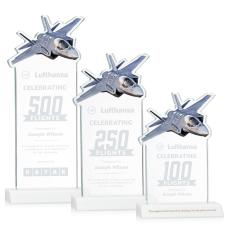 Top Gun Award - White - Crystal Awards
