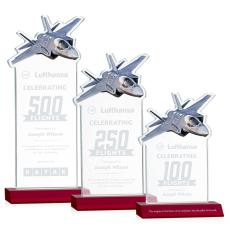 Top Gun Award - Red - Crystal Awards