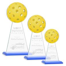 Edenwood Pickleball Award - Sky Blue - Crystal Pillar Awards