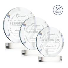 Gibralter Award on Alberton Base - Clear - Circle Awards