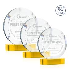 Gibralter Award on Alberton Base - Gold - Circle Awards