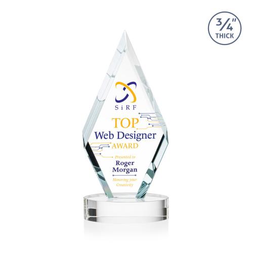 Recognition Awards - Crystal Awards - Richmond VividPrint™ Award on Alberton Base - Clear