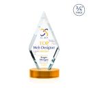 Richmond VividPrint&trade; Award on Alberton Base - Amber