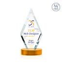 Richmond VividPrint&trade; Award on Alberton Base - Amber