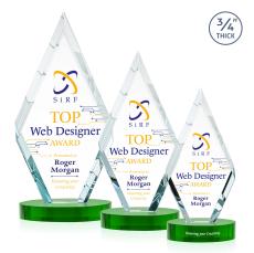 Richmond VividPrint Award on Alberton Base - Green - Sales Awards