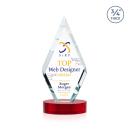 Richmond VividPrint&trade; Award on Alberton Base - Red