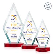 Richmond VividPrint Award on Alberton Base - Red - Sales Awards