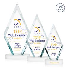 Richmond VividPrint Award on Alberton Base - White - Sales Awards