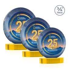 Gibralter Vividprint Award on Alberton Base - Gold - New Items