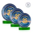 Gibralter Vividprint&trade; Award on Alberton Base - Green