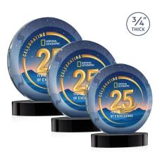 Gibralter Vividprint Award on Alberton Base - Black - New Items