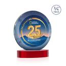 Gibralter Vividprint&trade; Award on Alberton Base - Red