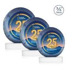 Gibralter Vividprint Award on Alberton Base - White - New Items