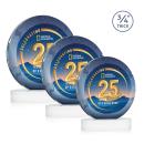 Gibralter Vividprint&trade; Award on Alberton Base - White