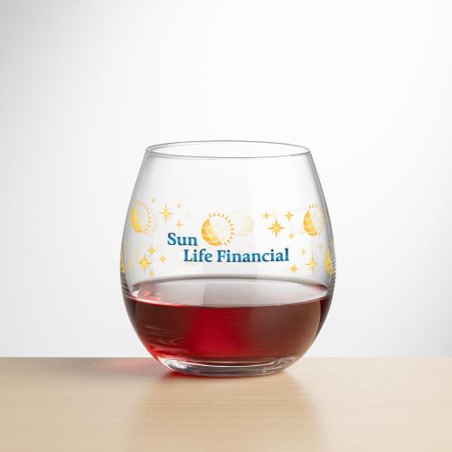 Corporate Gifts - Barware - Wine & Champagne - Wine Glasses - Redmond Stemless Wine - VividPrint&trade;