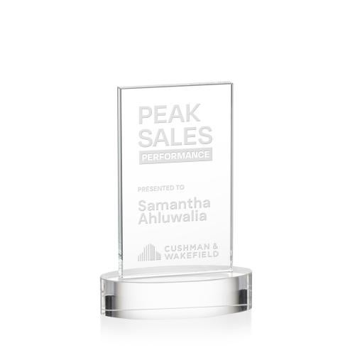 Recognition Awards - Crystal Awards - Heathrow Award on Alberton Base - Clear