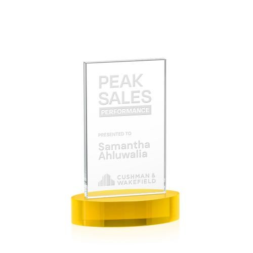 Recognition Awards - Crystal Awards - Heathrow Award on Alberton Base - Gold