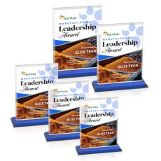 Vitalia VividPrint Award - Blue - Blue Crystal Awards