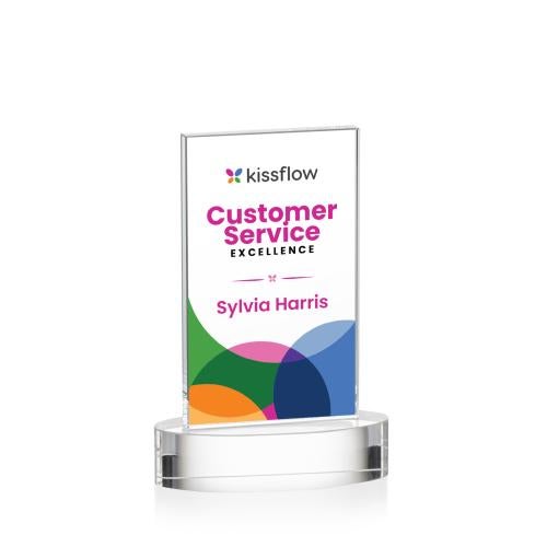 Recognition Awards - Crystal Awards - Heathrow VividPrint&trade; Award on Alberton Base - Clear