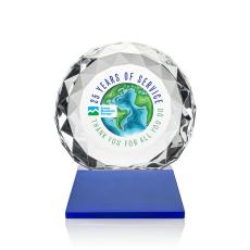 Seville VividPrint Award on Cleveland Base - Blue - Real Estate Awards