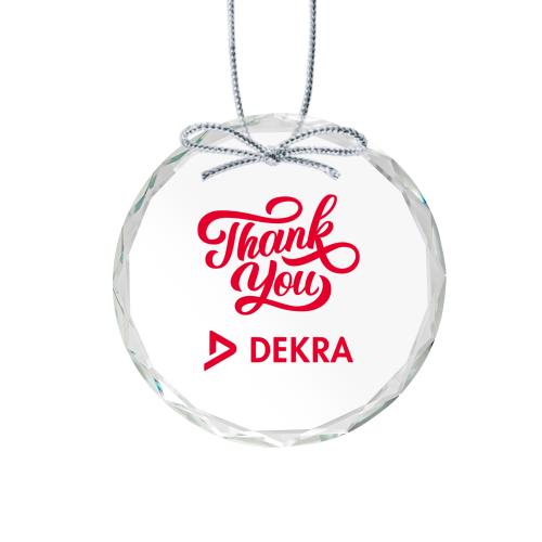 Corporate Gifts - Ornaments - Optical Ornament - Round Imprinted 