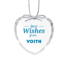 Optical Ornament - Heart Imprinted - Ornaments