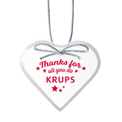 Corporate Gifts - Ornaments - Starfire Ornament - Heart Imprinted