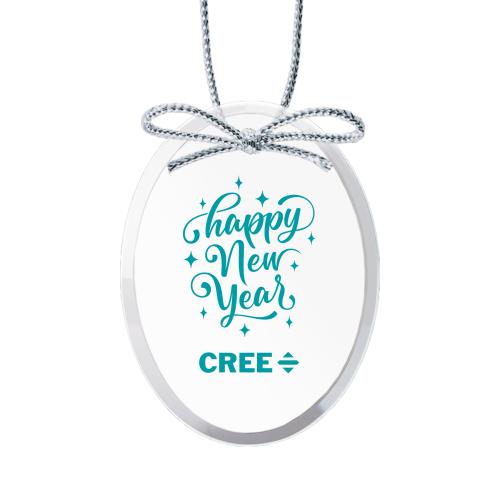 Corporate Gifts - Ornaments - Starfire Ornament - Oval Imprinted