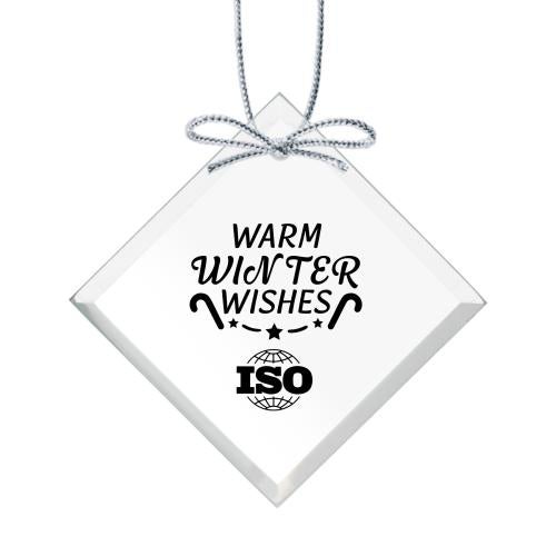 Corporate Gifts - Ornaments - Starfire Ornament - Square Imprinted