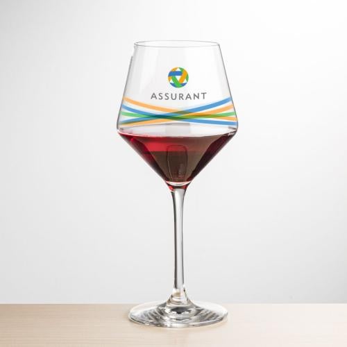 Corporate Gifts - Barware - Wine & Champagne - Wine Glasses - Tucson Burgundy Wine - VividPrint™