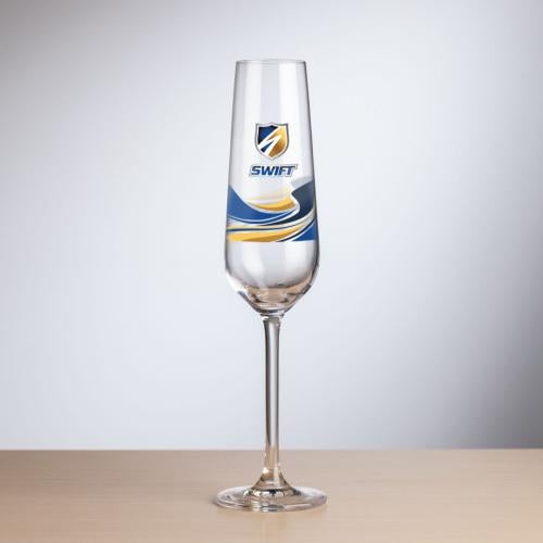 Corporate Gifts - Barware - Wine & Champagne - Champagne Flutes - Elderwood Flute - VividPrint&trade;