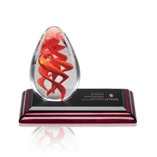 Recognition Awards - Shop by Recipient - Retirement Awards - Helix Award on Rosewood Base