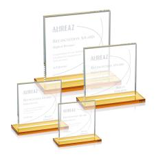 Sahara Award - Amber - Yellow Crystal Awards