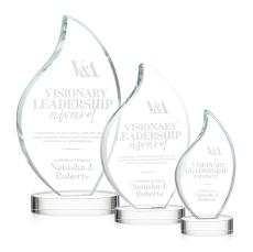 Odessy Flame Award on Alberton Base - Clear - Flame Awards