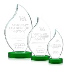 Product Image of Odessy Flame Award on Alberton Base - Green