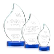 Odessy Flame Award on Alberton Base - Blue - New Items