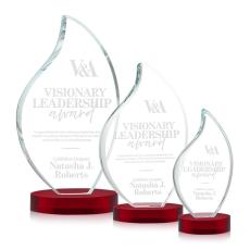 Odessy Flame Award on Alberton Base - Red - New Items