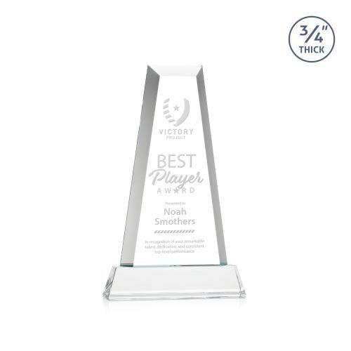 Recognition Awards - Crystal Awards - Imperial Tower on Newhaven Base - Clear