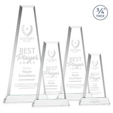 Imperial Tower on Newhaven Base - Clear - Crystal Pillar Awards