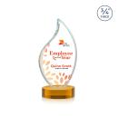 Odessy Flame VividPrint&trade; Award on Alberton Base - Amber