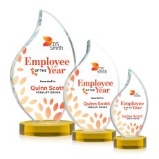 Odessy Flame VividPrint Award on Alberton Base - Gold - New Items