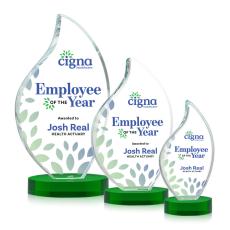 Odessy Flame VividPrint Award on Alberton Base - Green - New Items