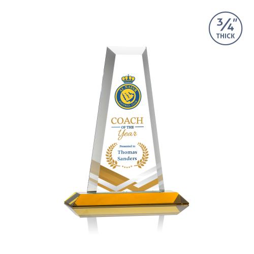 Recognition Awards - Crystal Awards - Imperial VividPrint&trade; Award - Amber